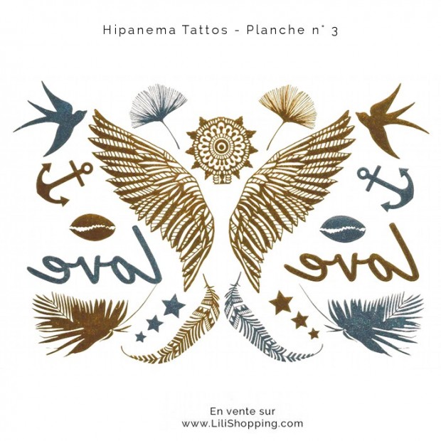 planche 3 tatoos Hipanema