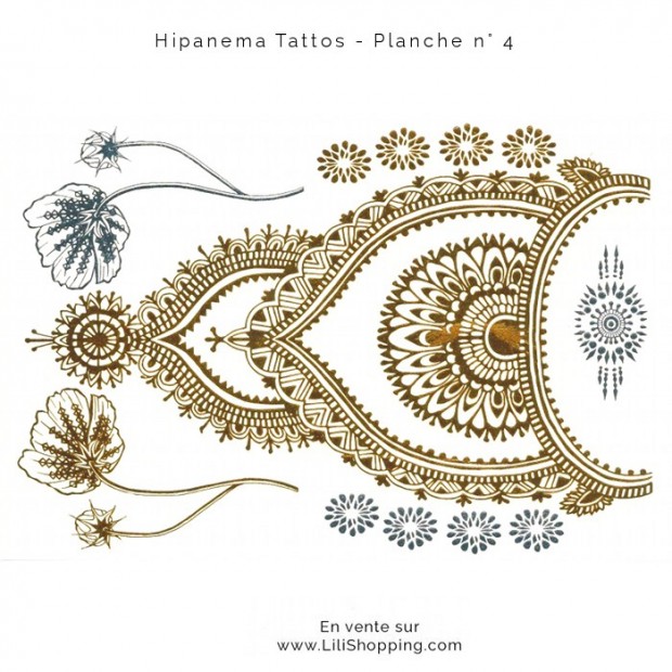 planche 4 tatoos Hipanema
